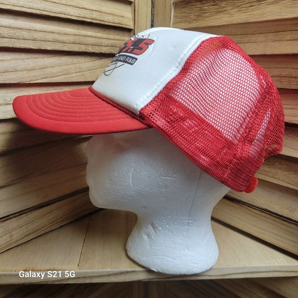 Vintage Q 95.5 Blazin' Hip Hop & R&B Radio Station Trucker Nissan Hat Cap - Picture 7 of 9